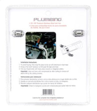 Laden Sie das Bild in den Galerie-Viewer, Spectre Stainless Steel Flex Fuel Line 3/8in. ID - 3ft. w/Chrome Clamps