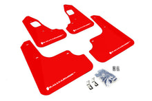 Carica l'immagine nel visualizzatore di Gallery, Rally Armor 2008+ Mitsubishi EVO X UR Red Mud Flap w/ White Logo
