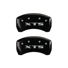 Carica l&#39;immagine nel visualizzatore di Gallery, MGP 4 Caliper Covers Engraved Front Cadillac Engraved Rear XTS Black finish silver ch