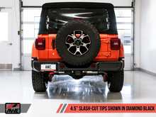 Load image into Gallery viewer, AWE Tuning 2018+ Jeep Wrangler JL/JLU Tread Edition Axle-Back Dual Exhaust - Diamond Black Tips - 2to4wheels