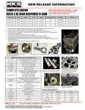 Carica l&#39;immagine nel visualizzatore di Gallery, HKS COMPLETE ENGINE RB26 2.8L HR V-CAM - Nissan GTR R34