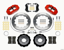 गैलरी व्यूवर में इमेज लोड करें, Wilwood Narrow Superlite 6R Front Hat Kit 12.88in Red 2013-Up Ford Focus ST w/ Lines
