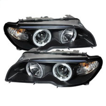 Laden Sie das Bild in den Galerie-Viewer, Spyder BMW E46 3-Series 04-06 2 DR Projector Halogen Model- LED Halo Blk PRO-YD-BMWE4604-2DR-HL-BK