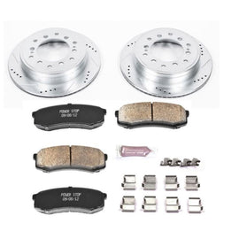 Power Stop 10-19 Lexus GX460 Rear Z23 Evolution Sport Brake Kit - 2to4wheels