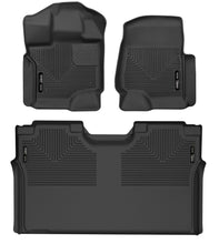 Load image into Gallery viewer, Husky Liners 15-22 Ford F-150 SuperCrew Cab X-Act Contour Front &amp; 2nd Row Seat Floor Liners - Black