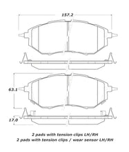 Carica l&#39;immagine nel visualizzatore di Gallery, StopTech Street Touring 05-08 Legacy 2.5 GT Front Brake Pads