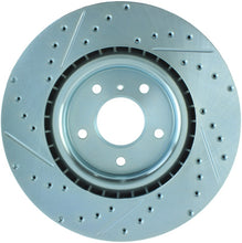Laden Sie das Bild in den Galerie-Viewer, StopTech Select Sport Nissan Slotted and Drilled Left Front Rotor