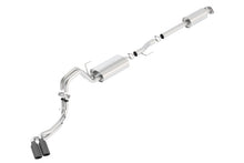 Carica l&#39;immagine nel visualizzatore di Gallery, Borla 15-17 Ford F-150 2.7/3.5L V6 / 5.0 V8 2/4WD Black Chrome Angle-Cut Side Exit Catback Exhaust