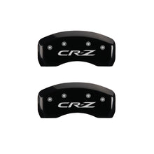 Carica l&#39;immagine nel visualizzatore di Gallery, MGP 4 Caliper Covers Engraved Front Honda Engraved Rear CR-Z Black finish silver ch