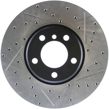 Charger l&#39;image dans la galerie, StopTech BMW 12-15 335i / 2014 428i / 2015 235i/228i Front Left Slotted &amp; Drilled Sport Brake Rotor