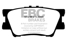 गैलरी व्यूवर में इमेज लोड करें, EBC 13+ Lexus ES300h 2.5 Hybrid Redstuff Rear Brake Pads