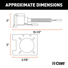 Load image into Gallery viewer, Curt Dual-Output Adapter w/Backup Alarm (4-Way Flat to 7-Way RV Blade Trailer)