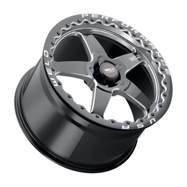 Weld 18x10 Ventura Beadlock 5x114.3 ET50 BS7.50 Gloss BLK MIL DIA 78.1