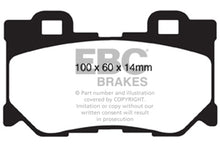 Charger l&#39;image dans la galerie, EBC 08-13 Infiniti FX50 5.0 Redstuff Rear Brake Pads