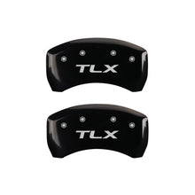 Carica l&#39;immagine nel visualizzatore di Gallery, MGP 4 Caliper Covers Engraved Front Acura Engraved Rear TLX Black finish silver ch