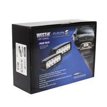 गैलरी व्यूवर में इमेज लोड करें, Westin Fusion5 LED Light Bar Single Row 5.5 inch Flex w/3W Epistar (Set of 2) - Black