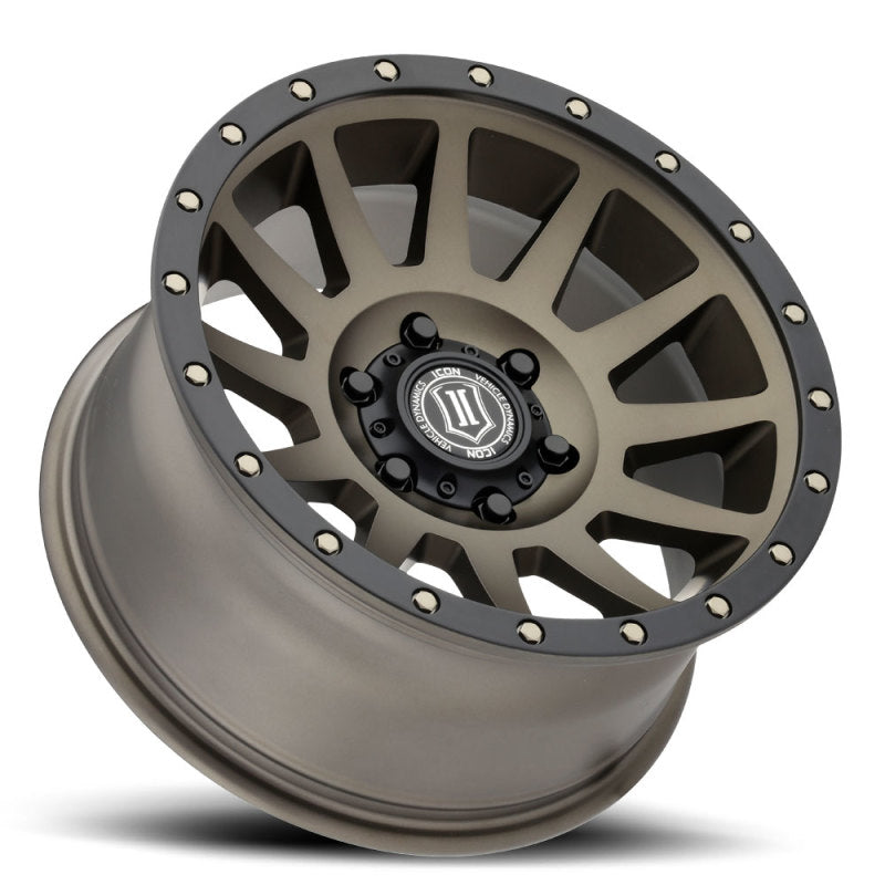 ICON Compression 18x9 6x5.5 25mm Offset 5.75in BS 95.1mm Bore Bronze Wheel