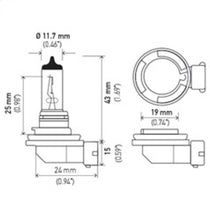 Laden Sie das Bild in den Galerie-Viewer, Hella Bulb H8 12V 35W PGJ19-1 T4