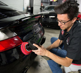 Chemical Guys Hex-Logic Quantum Ultra-Fine Finishing Pad - Red - 5.5in - Single