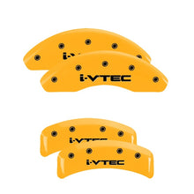 गैलरी व्यूवर में इमेज लोड करें, MGP 4 Caliper Covers Engraved Front Honda Rear H Logo Yellow Finish Black Char 1998 Honda Prelude