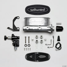 गैलरी व्यूवर में इमेज लोड करें, Wilwood HV Tandem M/C Kit w L/H Bracket &amp; Prop Valve - 1in Bore Ball Burnished