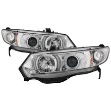 Carica l&#39;immagine nel visualizzatore di Gallery, Spyder Honda Civic 06-08 2Dr Projector Headlights LED Halo Chrome High H1 Low H1 PRO-YD-HC06-2D-HL-C