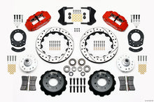 Charger l&#39;image dans la galerie, Wilwood Narrow Superlite 6R Front Hub Kit 12.88in Drill Red 1965-1969 Mustang Drum Spindle