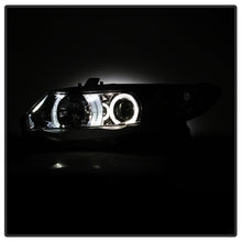 Carica l&#39;immagine nel visualizzatore di Gallery, Spyder Honda Civic 06-08 2Dr Projector Headlights LED Halo Chrome High H1 Low H1 PRO-YD-HC06-2D-HL-C