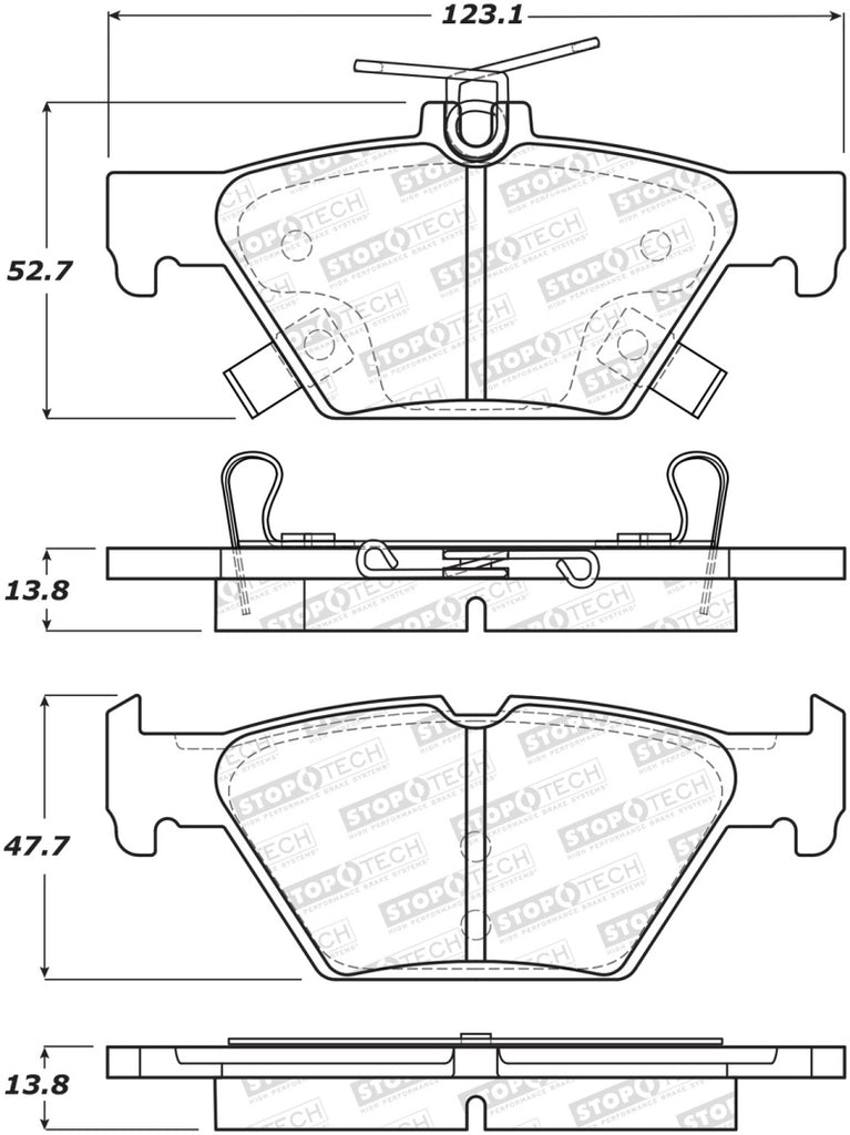 StopTech Street Brake Pads - Front