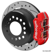 गैलरी व्यूवर में इमेज लोड करें, Wilwood Chevrolet 7-5/8in Rear Axle Dynapro Disc Brake Kit 11in Drilled/Slotted Rotor -Red Caliper