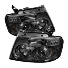 Carica l&#39;immagine nel visualizzatore di Gallery, Spyder Ford F150 04-08 Projector Headlights Version 2 LED Halo LED Smke PRO-YD-FF15004-HL-G2-SM