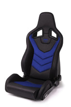 Carica l&#39;immagine nel visualizzatore di Gallery, Recaro Sportster GT Driver Seat - Black Vinyl/Blue Suede