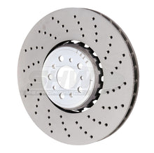 Carica l'immagine nel visualizzatore di Gallery, SHW 18-21 BMW M5 4.4L Right Front Cross-Drilled Lightweight Brake Rotor