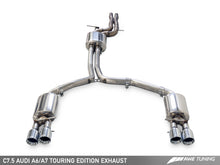 Charger l&#39;image dans la galerie, AWE Tuning Audi C7.5 A6 3.0T Touring Edition Exhaust - Quad Outlet Chrome Silver Tips