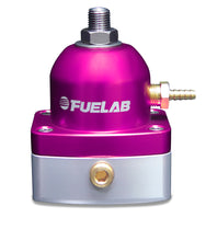 Charger l'image dans la galerie, Fuelab 515 EFI Adjustable FPR 25-90 PSI (2) -6AN In (1) -6AN Return - Purple