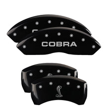 गैलरी व्यूवर में इमेज लोड करें, MGP 4 Caliper Covers Engraved Front Mustang Engraved Rear 37 Yellow finish black ch