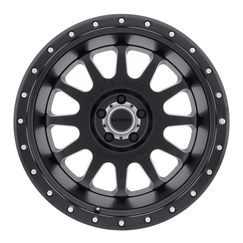 Method MR605 NV 20x12 -52mm Offset 5x5 71.5mm CB Matte Black Wheel
