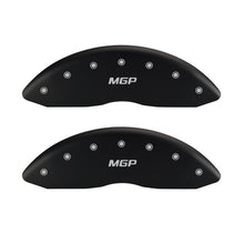 Cargar imagen en el visor de la galería, MGP 4 Caliper Covers Engraved Front &amp; Rear Volt Red finish silver ch