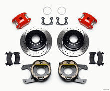 गैलरी व्यूवर में इमेज लोड करें, Wilwood D154 P/S P-B Kit Drilled-Red Small Ford 2.50in Offset