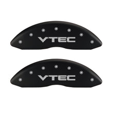 Charger l&#39;image dans la galerie, MGP 4 Caliper Covers Engraved Front &amp; Rear Vtech Red finish silver ch
