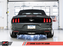 Charger l&#39;image dans la galerie, AWE Tuning S550 Mustang EcoBoost Axle-back Exhaust - Touring Edition (Chrome Silver Tips)