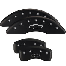 Laden Sie das Bild in den Galerie-Viewer, MGP 4 Caliper Covers Engraved Front &amp; Rear Gen 5/SS Red finish silver ch