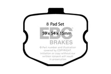 Charger l&#39;image dans la galerie, EBC 06-08 Chevrolet Corvette (C6) 7.0 (Z06) Bluestuff Rear Brake Pads