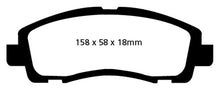 Cargar imagen en el visor de la galería, EBC 09-14 Acura TL 3.5 Redstuff Front Brake Pads