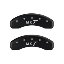 Cargar imagen en el visor de la galería, MGP 4 Caliper Covers Engraved Front Lincoln Engraved Rear MKT Red finish silver ch