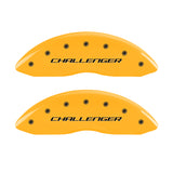 MGP 4 Caliper Covers Engraved F & R Block/Challenger Yellow Finish Black Char 2007 Dodge Charger