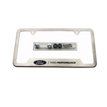Charger l'image dans la galerie, Ford Racing Stainless Steel Ford Performance License Plate Frame