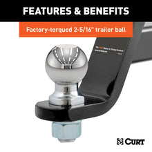 Carica l&#39;immagine nel visualizzatore di Gallery, Curt Loaded Ball Mount w/2-5/16in Ball (2in Shank 7500lbs 4in Drop)