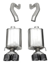 Charger l&#39;image dans la galerie, Corsa 06-13 Chevy Corvette C6 Z06 7.0L / 09-13 ZR1 6.2L Black PVD AxleBack Exhaust w/4.5in Twin Tips