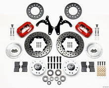 गैलरी व्यूवर में इमेज लोड करें, Wilwood Forged Dynalite Front Kit 11.00in Drill-Red 55-57 Chevy